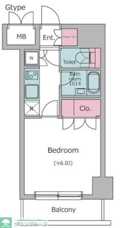 KDXレジデンス日本橋箱崎の物件間取画像